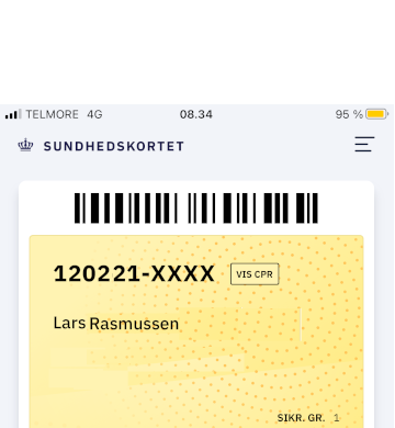 Vi vil gerne anbefale den ny sundhedskort app